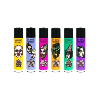 Isqueiro Clipper Lion rolling Circus Tora Tora