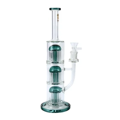 Bong Vidro Abduzido Gold Line Grande Tree Curve 3 Tiffany