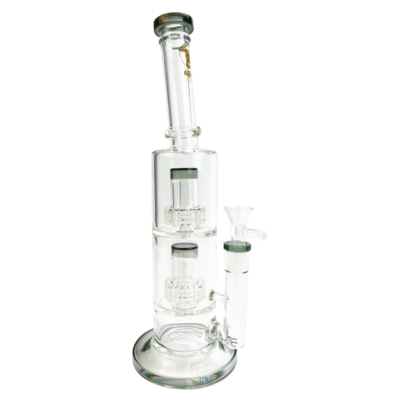 Bong de Vidro Abduzido Gold Line Grande Big Hydra 2 Gray