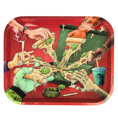 Bandeja Abduzido Extra grande Metal Bateu a larica